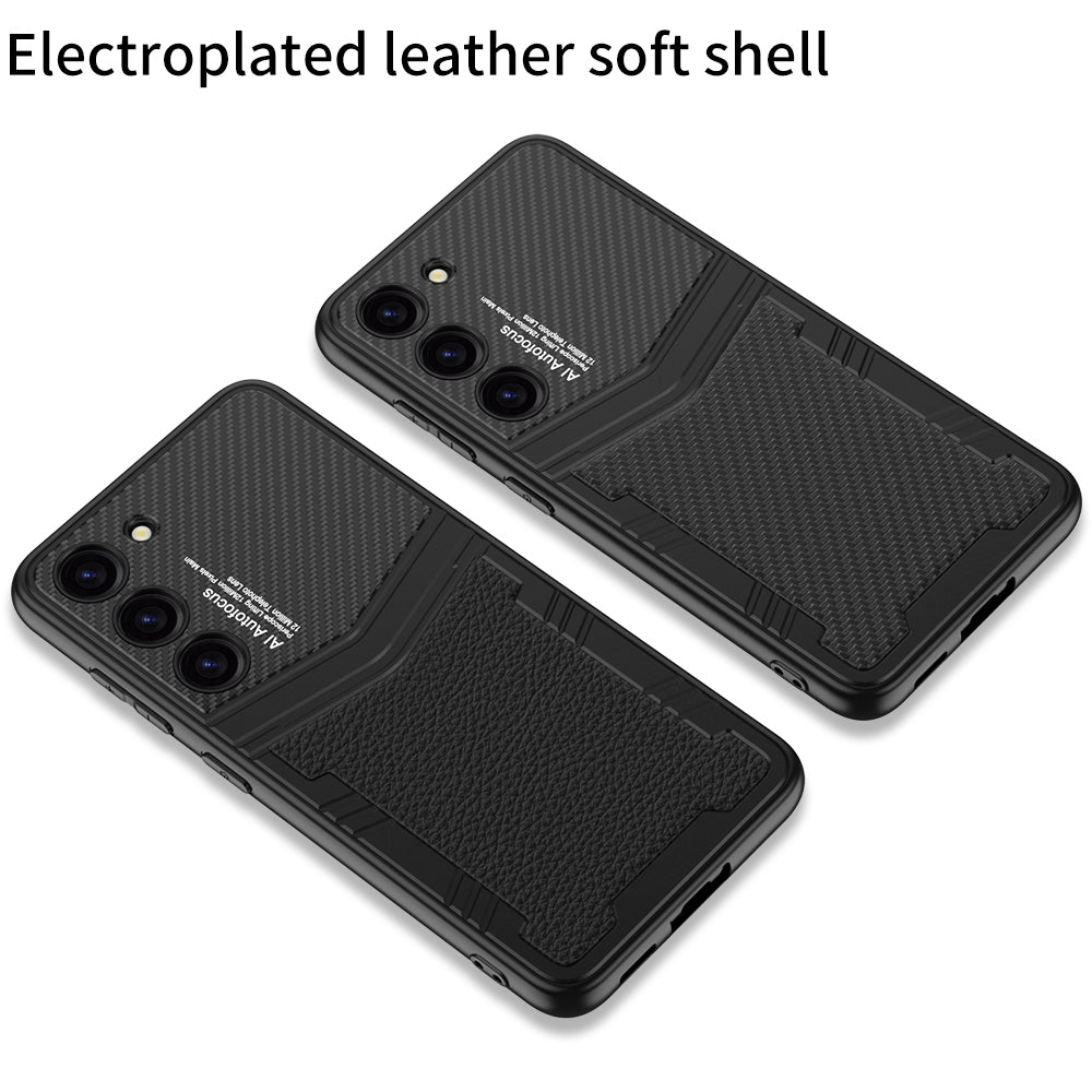 GKK pro Samsung Galaxy S23 texturované pouzdro na telefon proti poškrábání PU kožené PC TPU nárazuvzdorný kryt GKK pro Samsung Galaxy S23 texturované pouzdro na telefon proti poškrábání PU kožené PC TPU nárazuvzdorný kryt